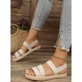 thumbnail image 2 of Women‘s Cross-Border Spring/Summer Holiday Style Elastic Band Design Outdoor Comfortable Flat Sandals, 2 of 6