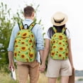 thumbnail image 6 of Balery Sunflower Leaves Vintage Canvas Backpack for Men and Women - Large Capacity, Durable Travel Laptop Bag for School, Work, Hiking, and Outdoor Activities, 6 of 7