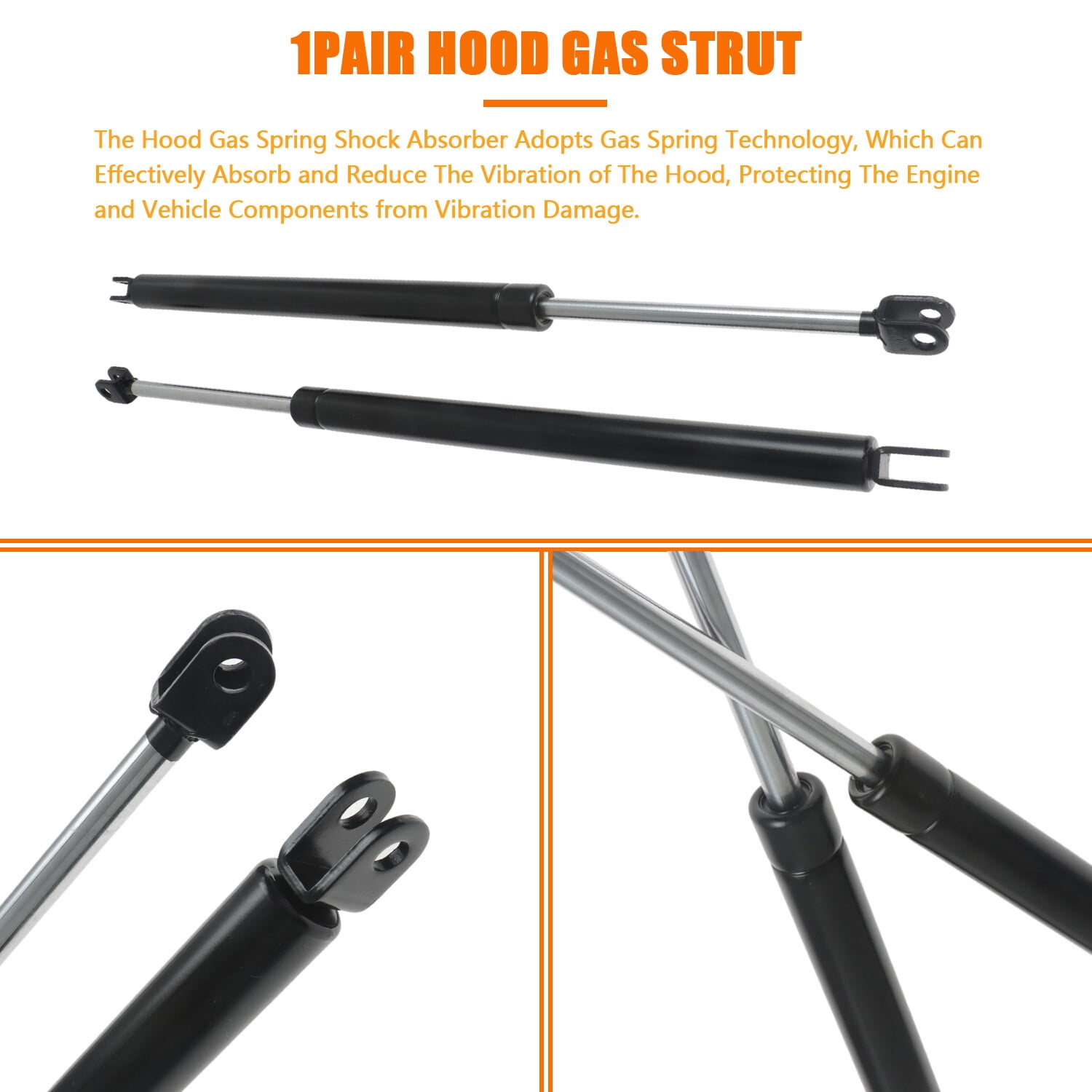 Aftermarket 2Pcs Hood Air Spring Gas Strut for Kubota M9540HDC M9540HDC-1