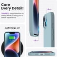 thumbnail image 5 of Compatible with iPhone 14 Plus Case 6.7, Slim Liquid Silicone 3 Layers Full Covered Soft Gel Rubber Case, 5 of 5
