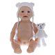 thumbnail image 2 of Muñeca de niño recién nacido de vinilo realista, juguete didáctico, juego de Niño Blanco Sunnimix Muñeca de vinilo recién nacido, 2 of 6
