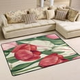 thumbnail image 3 of Flowers Tulip Area Rug Washable 72 x 48 Floor Carpet Mat Non Slip for Bedroom Living Room Kids Room Home Decor, 3 of 7