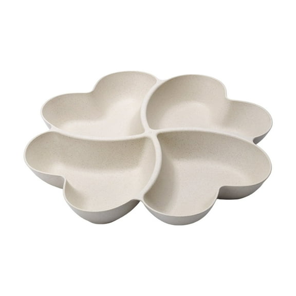 Heart Shaped Platter Bowl Serving Tray & Platter Great For Chips & Dips Condiment Serving Set For Candy Fruit Plates Serving Dish Saucers Fruit Plate