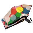 thumbnail image 6 of FORMRS Travel Umbrella Folding Auto Open Close Windproof Rain UV Protection, Pink Colorful Circles, 6 of 8