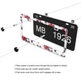 thumbnail image 4 of Gothic Red Roses and Spider Web License Plate Frames for Women Men Car Plate Holder Cover Metal Tag Aluminum Car Accessories Front Rear Plate Decor, 4 of 6