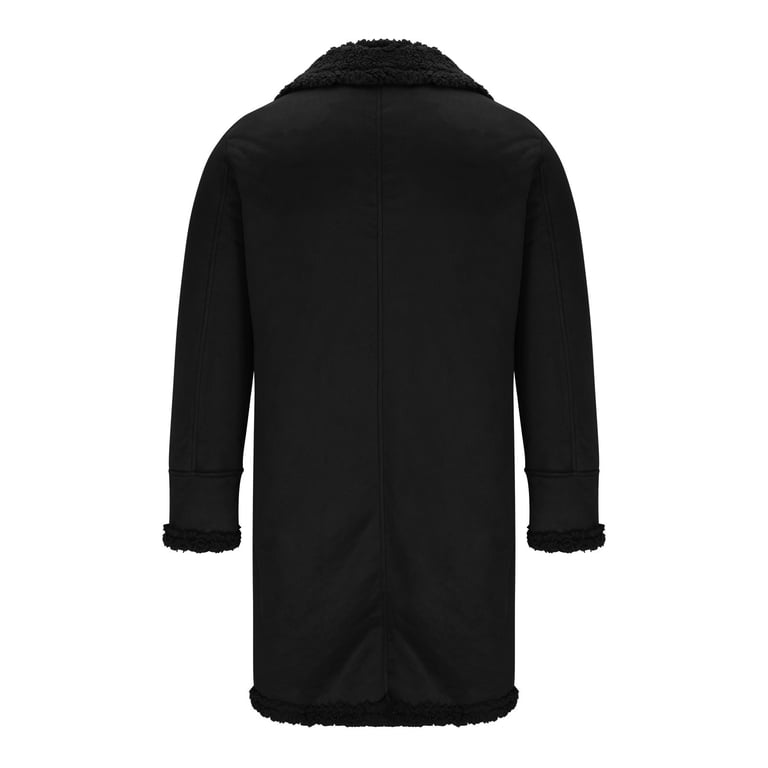 WXLWZYWL Mens Fall Winter Jackets Sheepskin Jacket Mens Sherpa