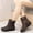 Brown, variant on Bnwani Womens Boots New Winter Fashion Cotton Thick Fleece Warm Snow Boot Brown Size 4.5