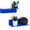 Blue, variant on ANHXN Floating Shelves Wall Mounted - Easily Expand Wall Space - Acrylic Hanging Shelves for Bedroom, Gaming Room, Living Room, Bathroom