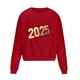 thumbnail image 3 of Sudadera sin capucha para hombre, sudadera con estampado del año 2025, jersey de cuello redondo, manga larga, para ejercicio, sin sombrero, abrigo, sudadera con capucha, blusa de poliéster para hombre, 3 of 4