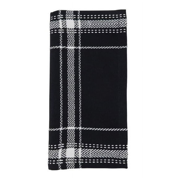 Saro Lifestyle Plaid Table Napkin (Set of 4)