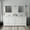 White, variant on Dukes 60 in. W x 22 in. D Dark Grey Double Bath Vanity