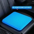 thumbnail image 3 of Car Seat Cushion Breathable Cool Gel Cooling Pad Universal Car Honeycomb Butt Pad Car Home Office Chair Cushion, 3 of 8