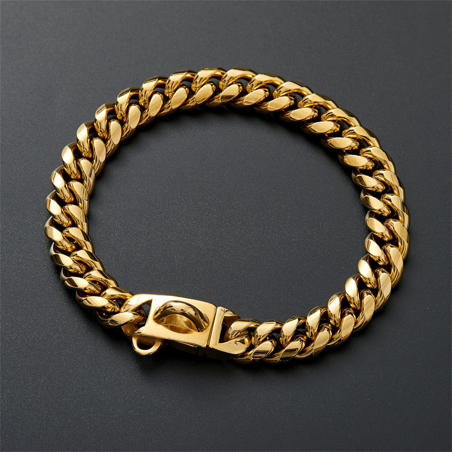 Cuban Link Dog Collar Designer Gold Chain Collar Metal Collar Luxury Dog Necklace
