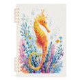 thumbnail image 2 of Wirebound Notebook Hardcover Spiral Notebooks Seahorse and Coral, 60 Pages, 80 GSM, 5.7 x 8.3in, 2 of 7