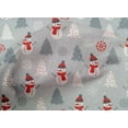 thumbnail image 5 of oneOone Cotton Cambric Light Gray Fabric Christmas Winter Theme Quilting Supplies Print Sewing Fabric By The Yard 56 Inch Wide, 5 of 6