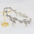 thumbnail image 4 of Diadema de boda con hojas de cristal, diadema nupcial para dama de honor, banda para la frente, Tiara nupcial con diamantes de imitación, corona (1 unidad), 4 of 5