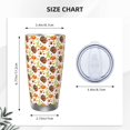 thumbnail image 4 of KLL Holiday Thanksgiving Turkey Print 40oz Stainless Steel Insulated Car Cup with Spillproof Lid - Keep Your Drink Hot or Cold on the Go-Without Straw, 4 of 8