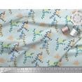 thumbnail image 2 of Soimoi polyester Crepe Fabric Leaves & Floral Artistic Print Sewing Fabric Yard 52 Inch Wide, 2 of 3