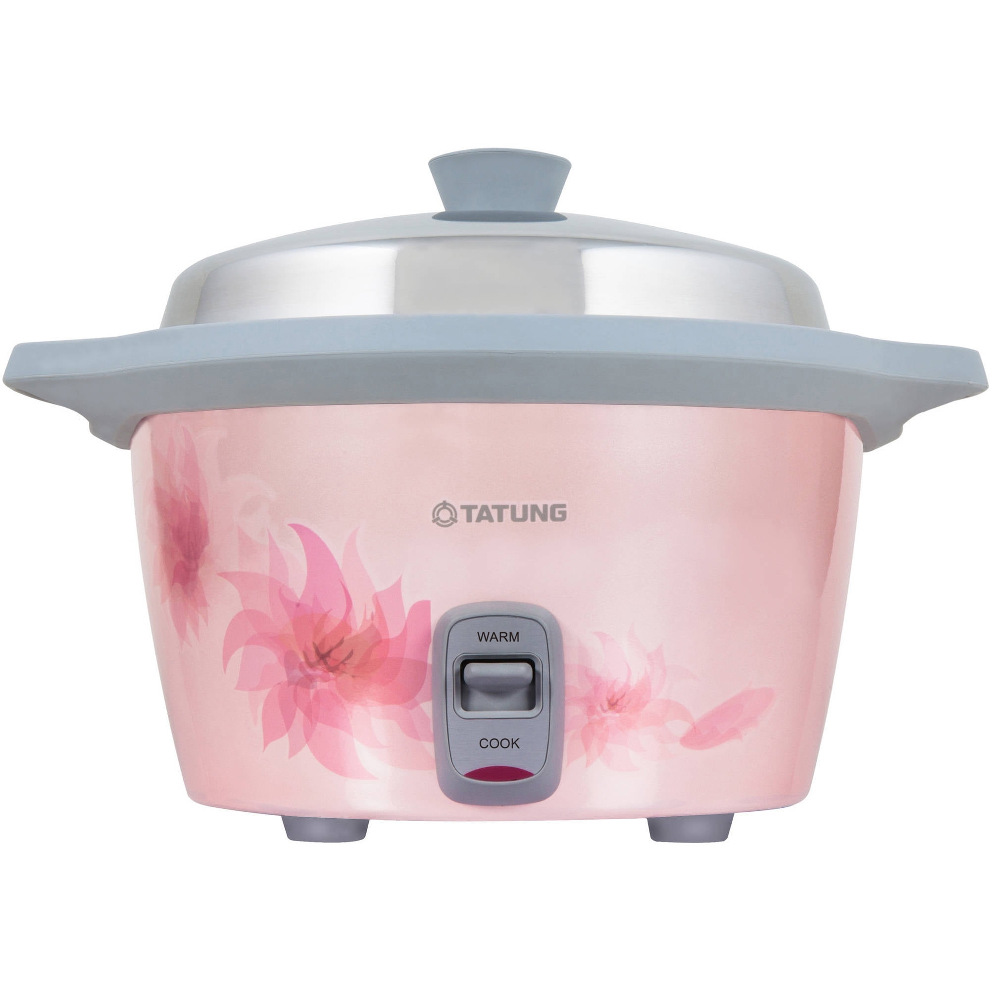 Pink - New TATUNG TAC-03D-NI Indirect Heat 3-Cup Rice Cooker Steamer AC110V