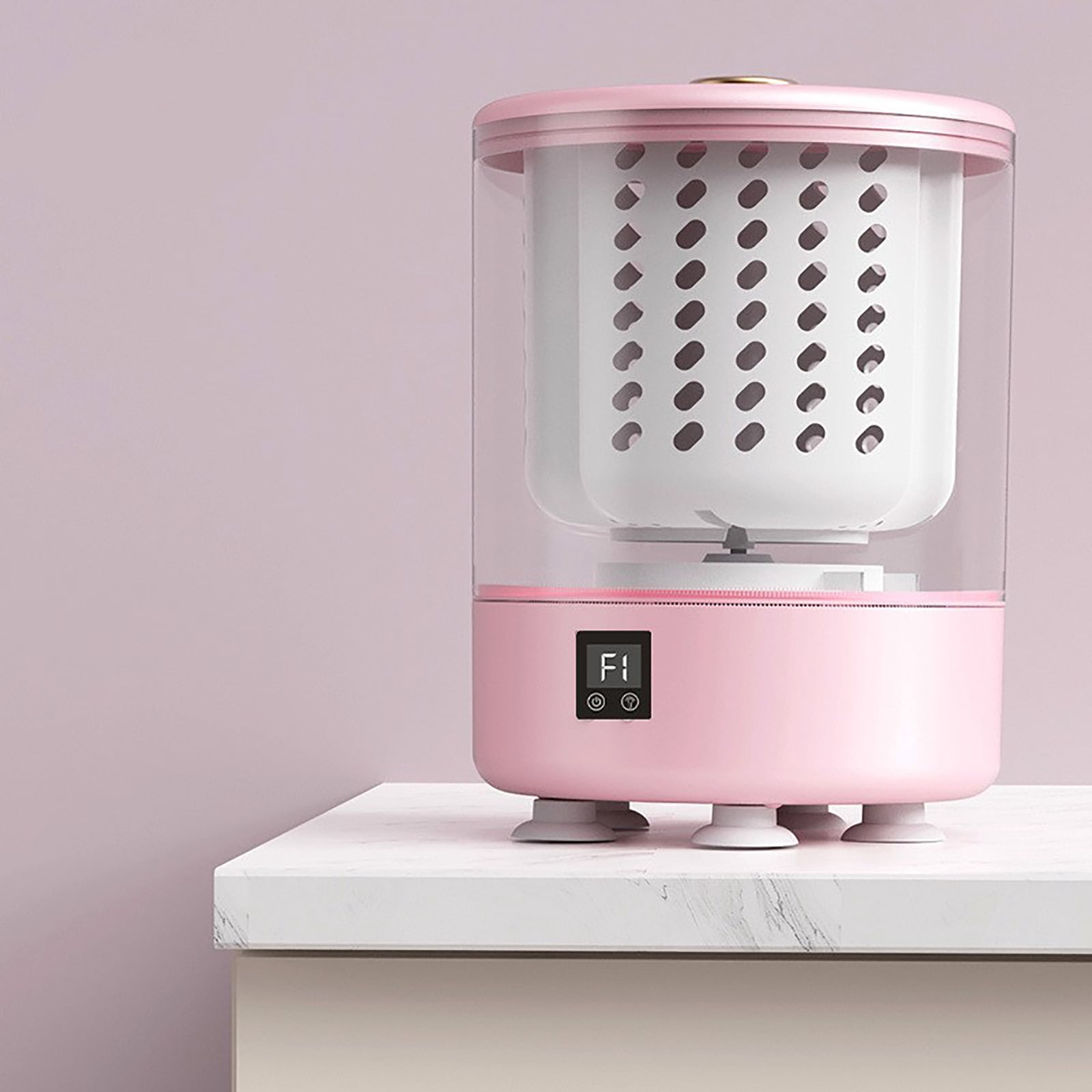 Fully Automatic Portable Foldable Washing Machine, 4L Compact Mini Washer for Underwear, Socks, Travel, Dorm, Apartment