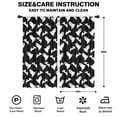 thumbnail image 2 of Blackout Kids Curtains,Halloween Ghost and Bat Silhouette Pattern Childrens Insulated Curtains Set Of 2,Bedroom Essentials,Toddler Room Decor 42"x84", 2 of 5
