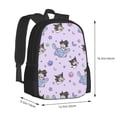 thumbnail image 6 of Kuromi and My Melody Backpack Bookbag Casual Daypack Travel Backpacks for Work Hiking Camping, 6 of 7