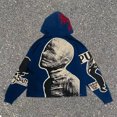 thumbnail image 1 of Sudadera con capucha Y2K para hombre y mujer, con estampado gráfico de letras de hip hop, de gran tamaño, estilo gótico, ropa para hombre, 1 of 4