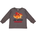 thumbnail image 3 of Inktastic Little Brother Cute Red and Orange Dragon Boys Long Sleeve Toddler T-Shirt, 3 of 5