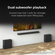Sony HTA8 BRAVIA Theater Trio, Three-Unit System Bundle with Theatre Sub 7 Subwoofer, Deco Essentials CPS 26 Month Protection, 2x HDMI Cables, Deco Gear Complete Home Theater Beginner's Guidebook