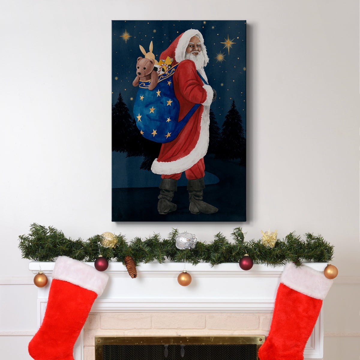 Celestial Christmas Collection B- Gallery Wrapped Canvas