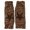 Khaki, variant on PMVFHDE Gloves & Mittens Women's Woolen Autumn Winter Outdoor Warm Cold Proof Thickened Printed Half Finger Mittens Grey - One Size