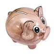 thumbnail image 1 of Hucha Animal Banco de Dinero Lata de Almacenamiento,Regalo Del Festival Cerdo Ahorro Olla Adorno de Mesa Escultura de Cerdo,Caja de Dinero para Niños Café, 1 of 8
