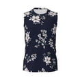 thumbnail image 6 of Lsque Retro Flower Print Men's Cotton Blend Sleeveless Muscle Shirts (S-3XL)- Moisture Wicking, Odor Protection, UPF 30+,Large, 6 of 8