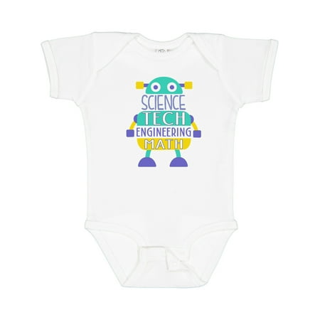 

Inktastic Robot Science Tech Engineering Math Boys or Girls Baby Bodysuit