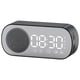 thumbnail image 1 of Reloj despertador digital LED con repetición, fácil de operar, volumen de alarma ajustable, reloj compacto con tomacorriente para dormitorios, mesita de noche, escritorio, estante, 1 of 5