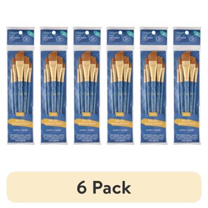 Angle Synthetic Paint Brushes, 30-Piece Set