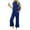 Dark Blue, variant on UVN Outfit Sets for Women Summer Sleeveless Tops And Pants Sweatsuits Casual 2 Piece Tracksuit Lounge Set