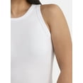 thumbnail image 5 of Time and Tru Women's High Neck Ribbed Tank Top, Sizes XS-XXXL, 5 of 5