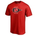 thumbnail image 2 of Men's Red San Diego State Aztecs Primary Logo T-Shirt, 2 of 3
