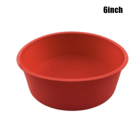 

6 Inch Silicone Round Cake Pan Non-stick Baking Mould Bakeware Tray New