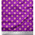 thumbnail image 1 of Soimoi Cotton Voile Fabric Artistic Floral Decor Fabric Printed Yard 56 Inch Wide, 1 of 1