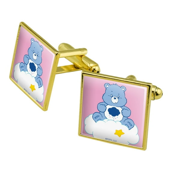 Care Bears Grumpy Bear Square Cufflink Set - Silver or Gold