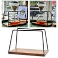thumbnail image 4 of Coffee Dripper Filter Wooden Base Essential Tool Lightweight for Coffee Lovers Black Metal Accessory Durable 20.1x11cm Base, 4 of 8