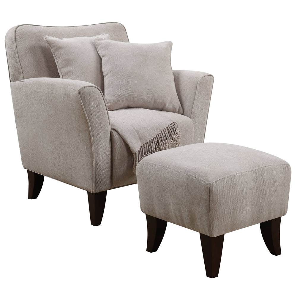 Chair with Ottoman in Taupe - Walmart.com - Walmart.com