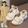 thumbnail image 2 of Otqutp Children PVC Sandals Fashion Spring Summer Toe Solid Color Bowknot Children Casual Shoes for Girls 4 to 13Years, 2 of 5