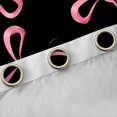 thumbnail image 4 of jejeloiu Cartoon Bow Tie Black Out Curtains,Kawaii Bowknot Print Curtains Pack of 2 (42x63 Each),Pink Bowtie Ribbon Bedroom Curtains For Girls Kids,Microfiber Bedroom Decor, 4 of 6