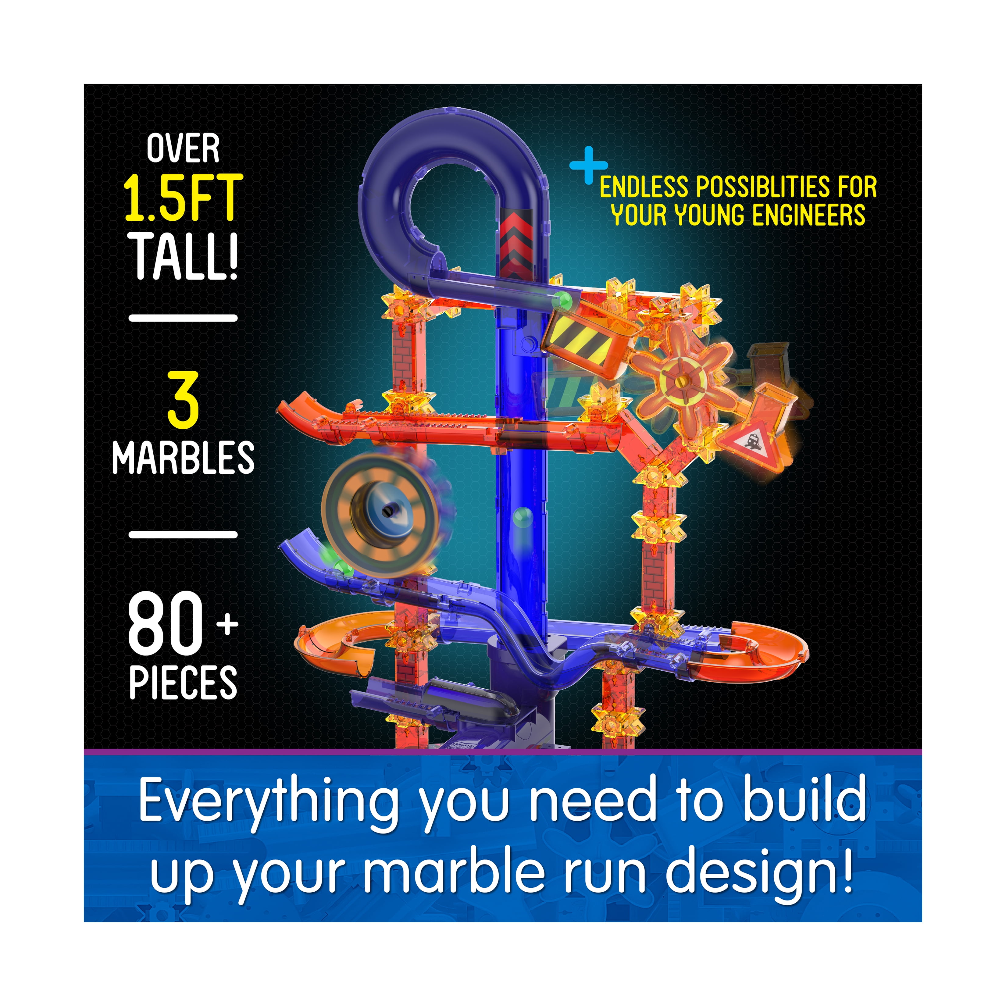The Learning Journey Techno Gears Marble Mania - Midnight Xpress: 80+ Pcs