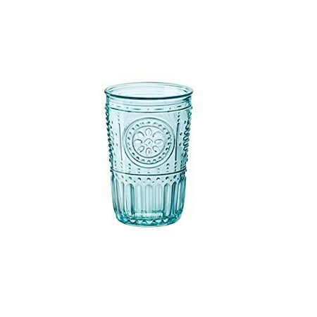 Bormioli Rocco Romantic Cooler Glass Set of 4 16 oz. - Light Blue