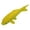Yellow, variant on Anewi Tiny Resin Koi Fish Goldfish Figurines, Mini Plastic Carps for Fairy Garden Supplies, Miniature Ocean Animal Figures, Small Goldfish Ornament, 1-Pack