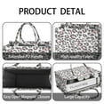 thumbnail image 4 of Large Capacity Tote Bag,White and Pink Of Leopard Print Handbag Fashion Luxury Tote Bag,15.7"x13"x 5.1" Inches,Laptop Compatible, 4 of 6